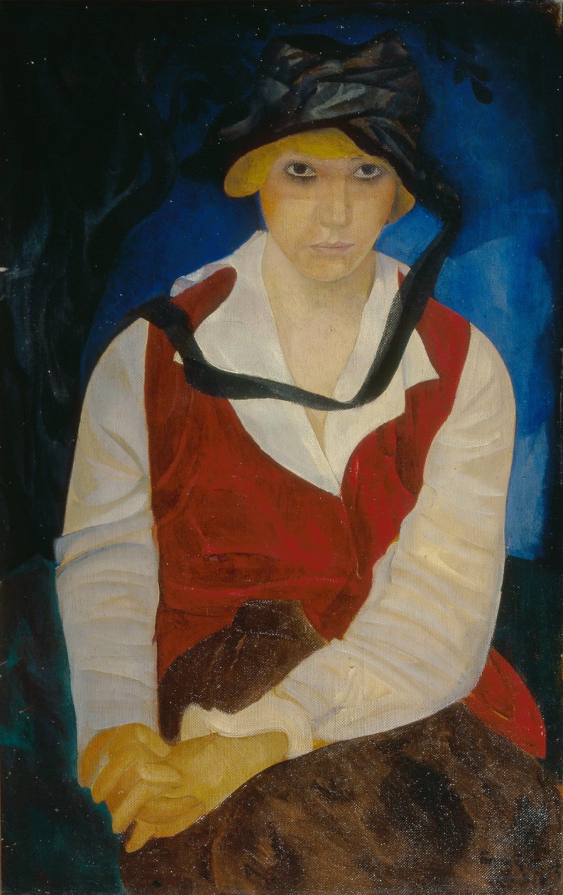 Portrét manželky umělců, 1917 od Boris Dmitrievich Grigoriev