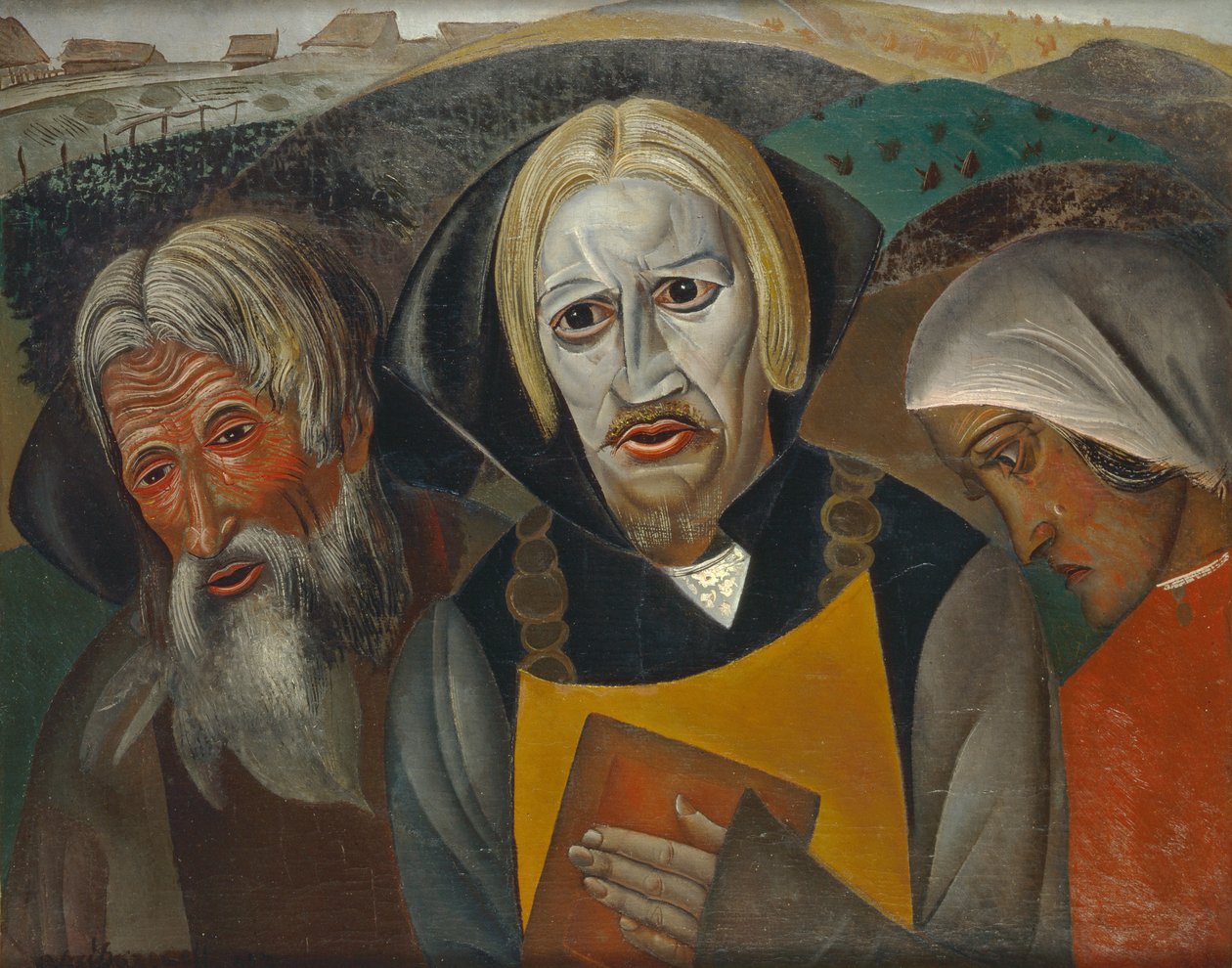 Vasily Kachalov jako car Fjodor Ioannovič, 1923 od Boris Dmitrievich Grigoriev