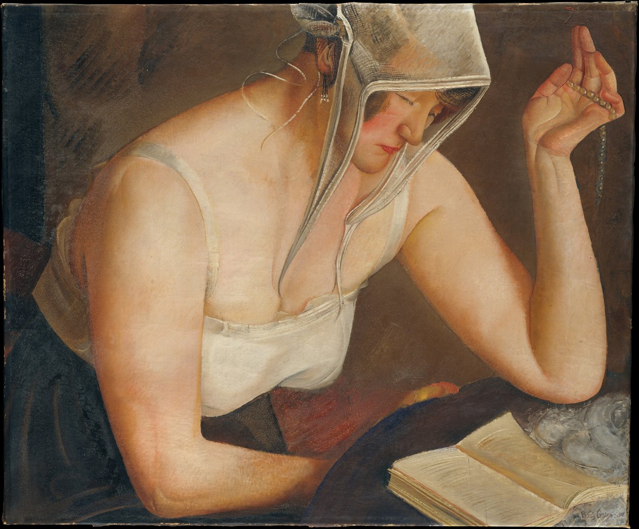 Žena čtení, c. 1922 od Boris Dmitrievich Grigoriev