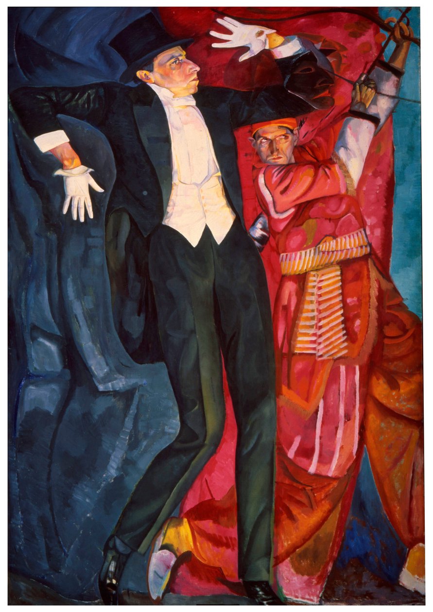 „Portrét scénického producenta Vsevoloda Meyerholda“, 1916 od Boris Grigor