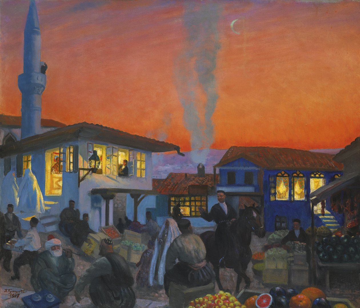 Bachčisaraj, 1917 od Boris Mikhailovich Kustodiev
