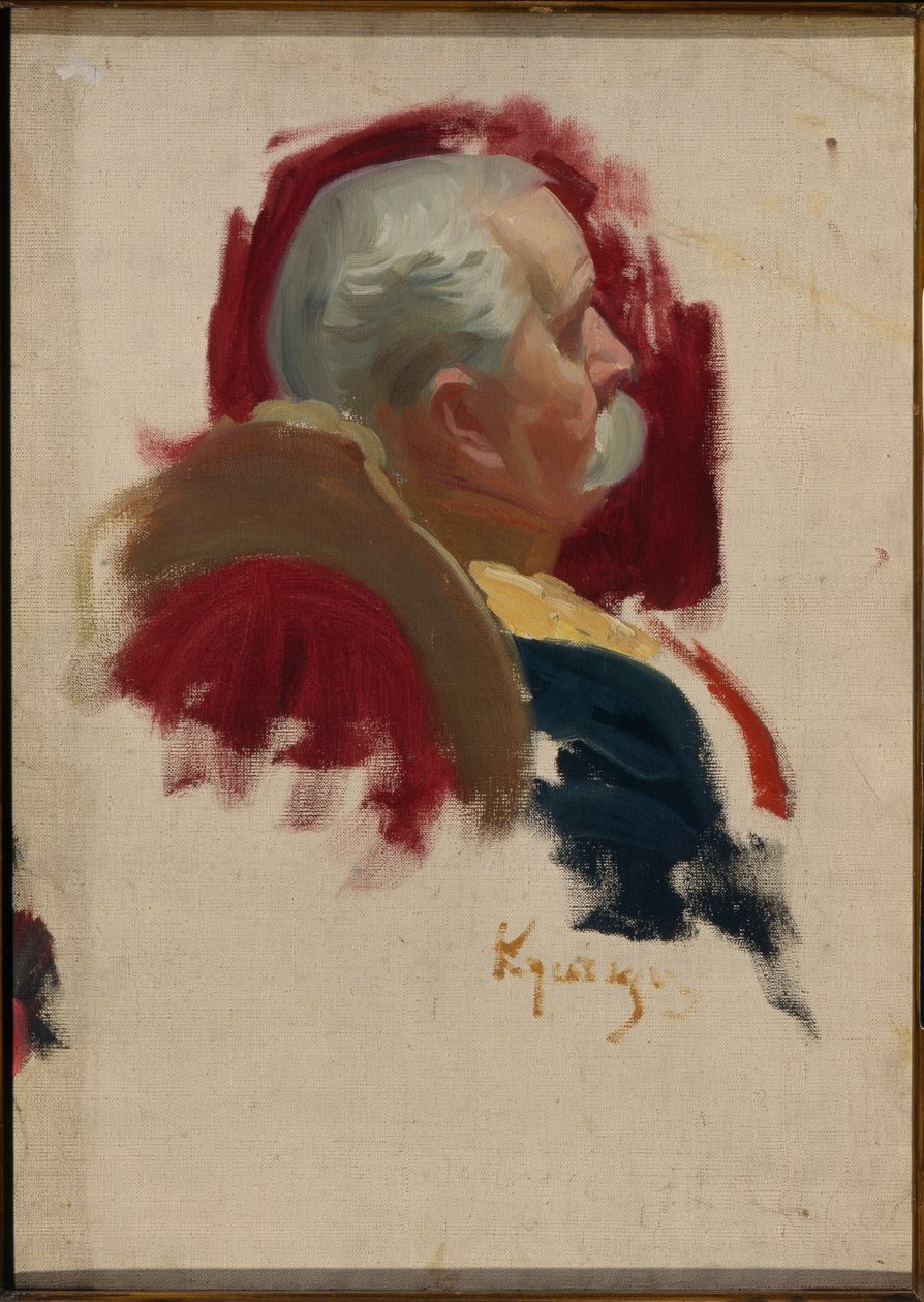 Portrét Petera Sabourova (1835-1918), diplomate russe (Portrét Petra Alexandroviče Saburova) - Olej na plátně Boris Michaylovič Kustodiev (Koustodiev) (1878-1927) od Boris Mikhailovich Kustodiev