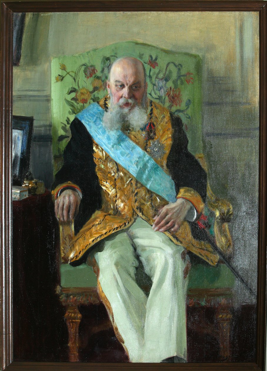 Portrét hraběte Dmitrije Martynoviče Solského 1833-1910, 1908 od Boris Mikhailovich Kustodiev