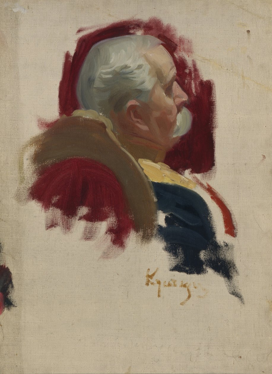 Portrét Petra Alexandroviče Saburova 1835-1918, 1902-1903 od Boris Mikhailovich Kustodiev