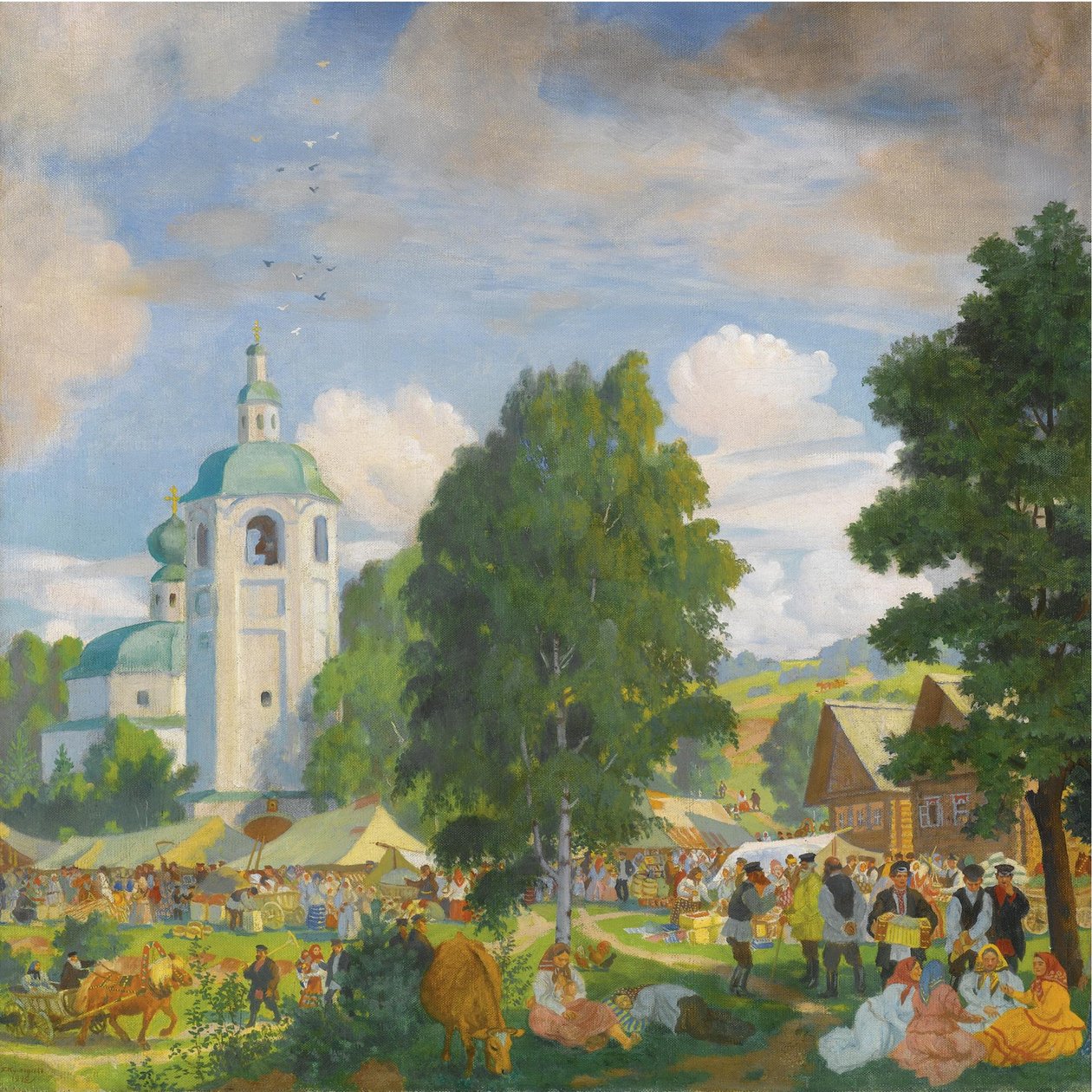 Vesnická pouť, 1920 od Boris Mikhailovich Kustodiev