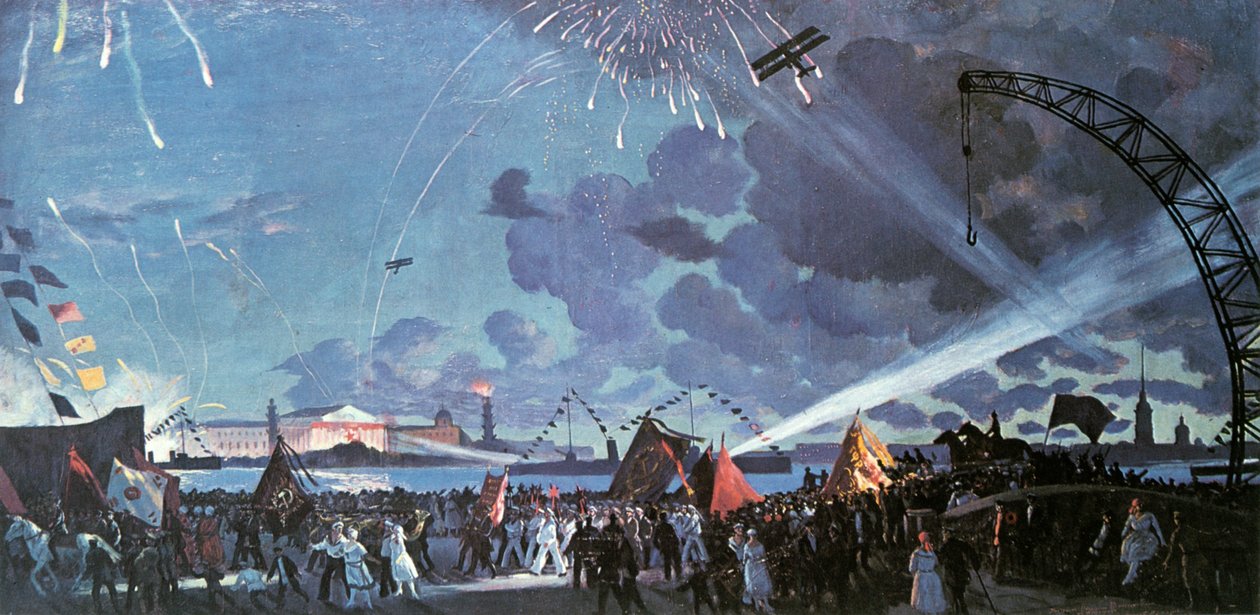 „Noční oslava na Něvě“, 1923. od Boris Mikhailovich Kustodiev
