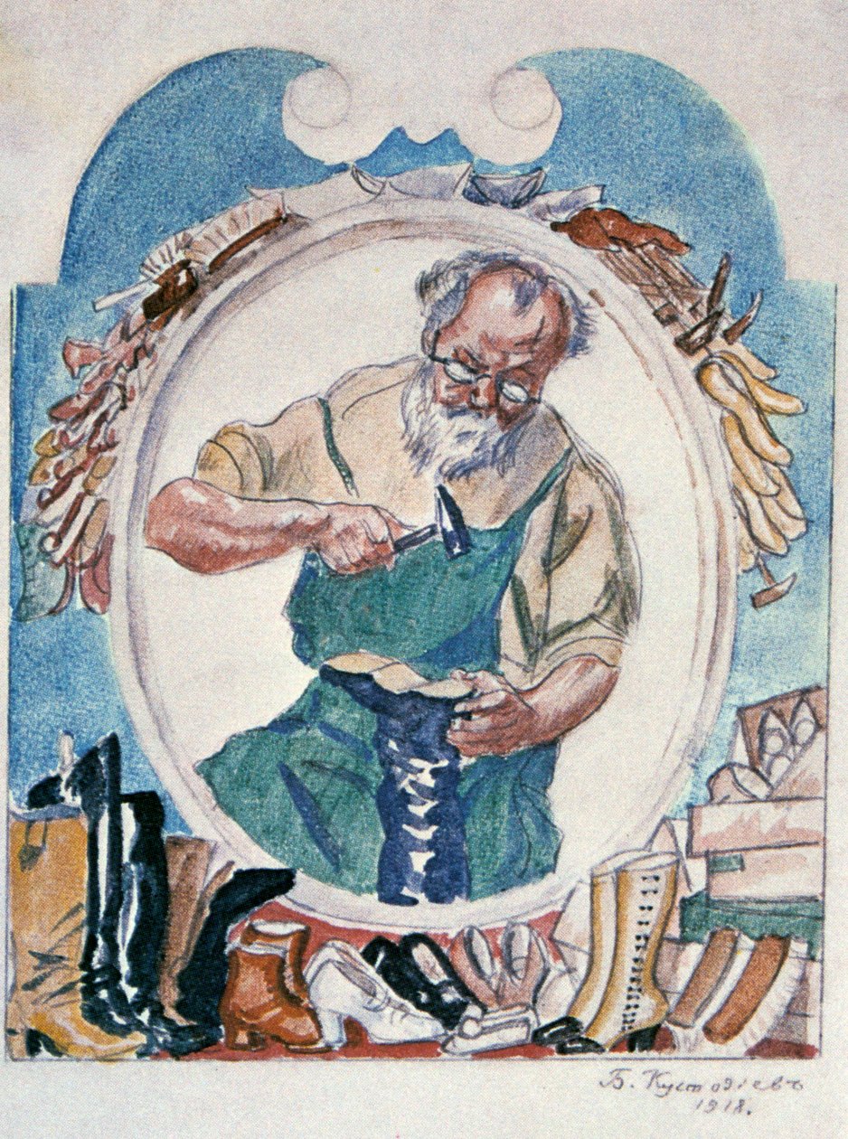 Švec, 1918. od Boris Mikhailovich Kustodiev