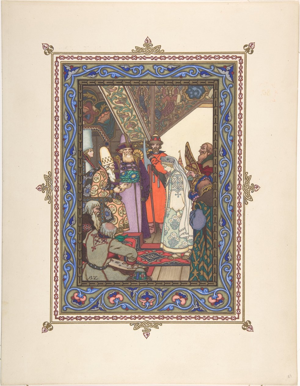 Ilustrace k pohádce Sněgurochka, c. 1925 od Boris Vasilievich Zvorykin