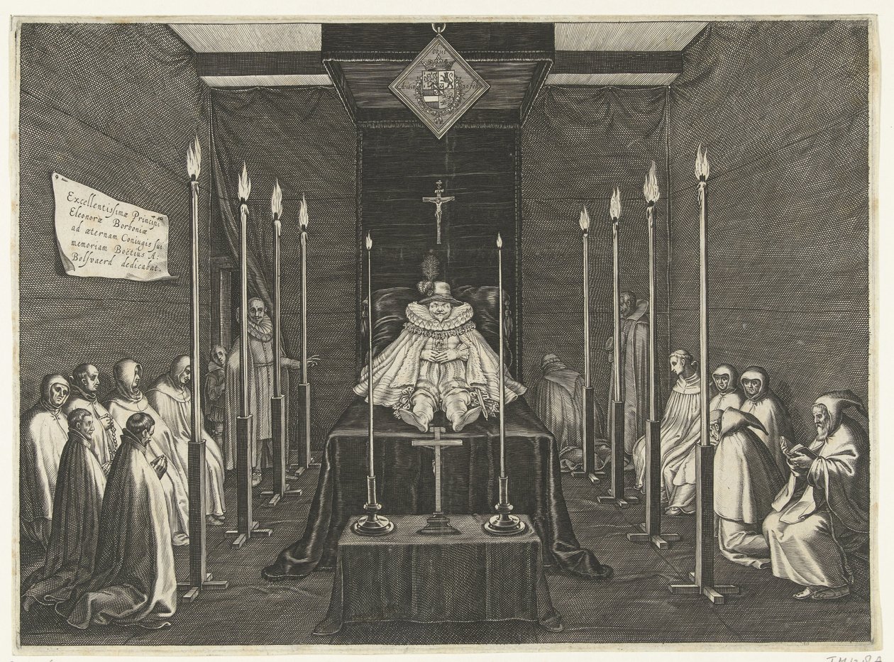 Nádherná postel prince Philipa Williama, 1618 od Boëtius Adamsz. Bolswert