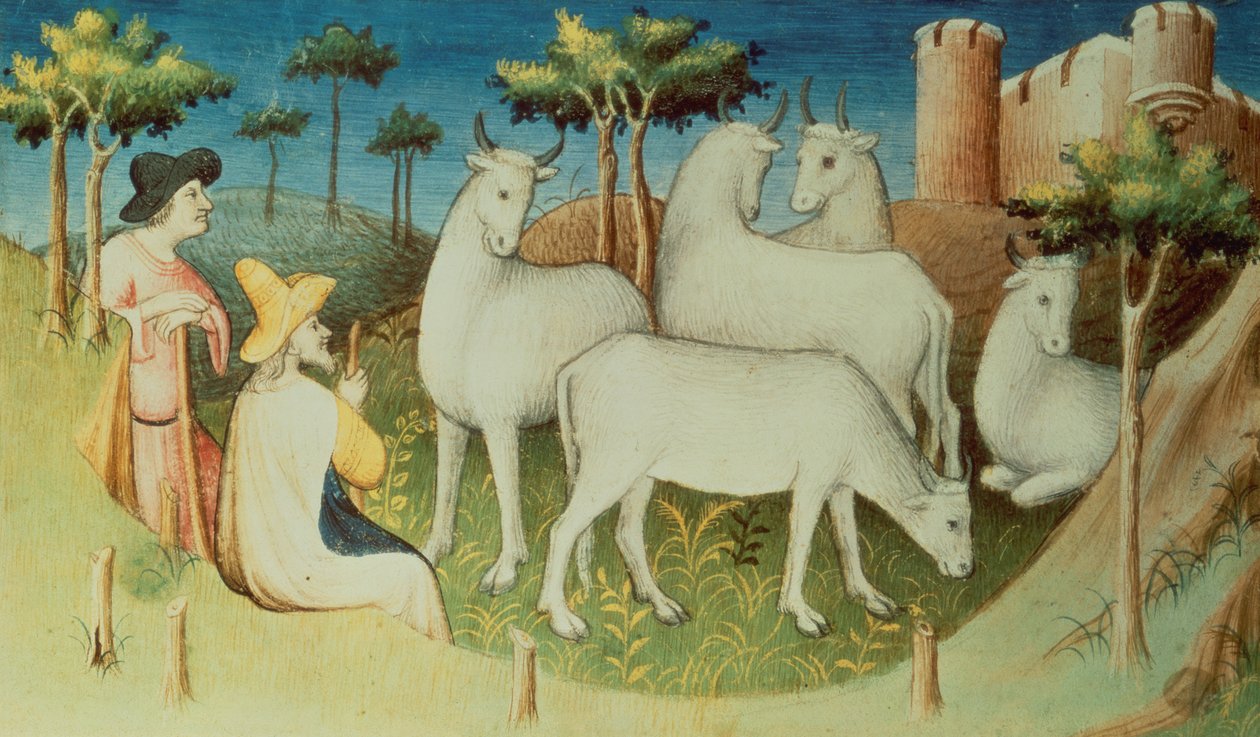 Paní Fr 2810 f.13v, Marco Polo na svých cestách, z „Knihy divů světa“, c.1410-12 (tempera na pergamenu) od Boucicaut Master