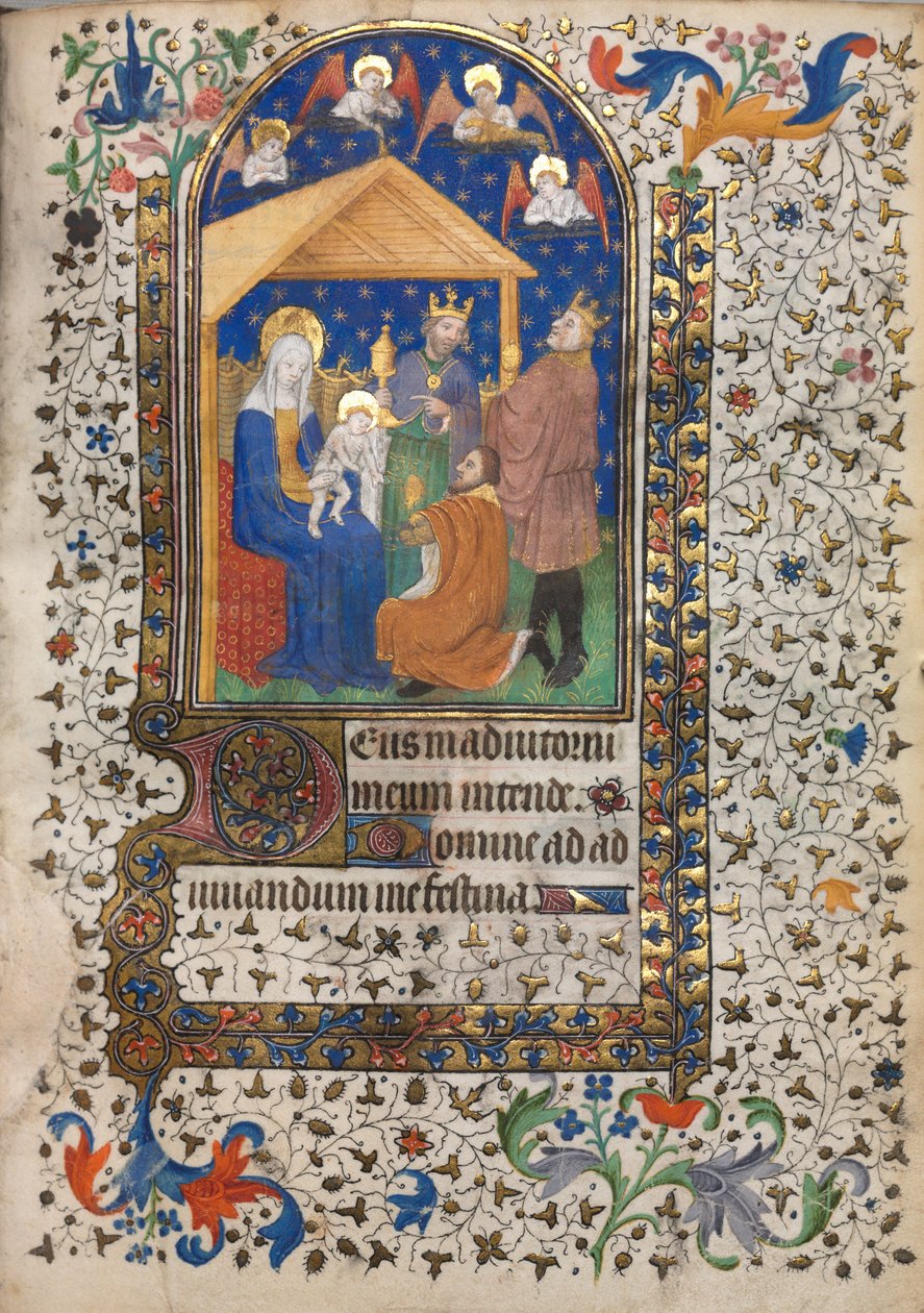 Kniha hodin Použití Paříže: Klanění tří králů, c. 1420. od Boucicaut Master