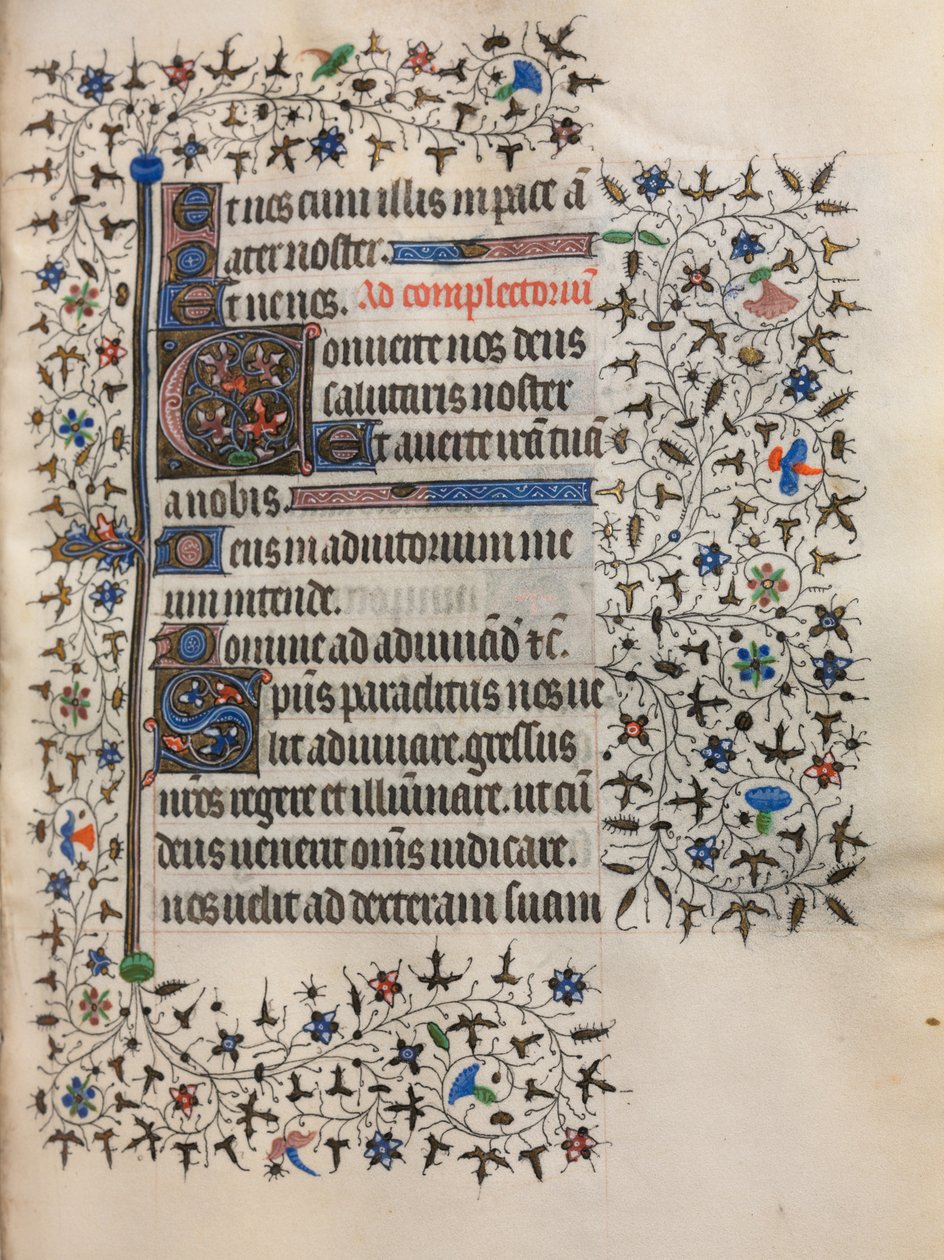 Book of Hours Use of Paris: Decorated Initial, c. 1420. od Boucicaut Master