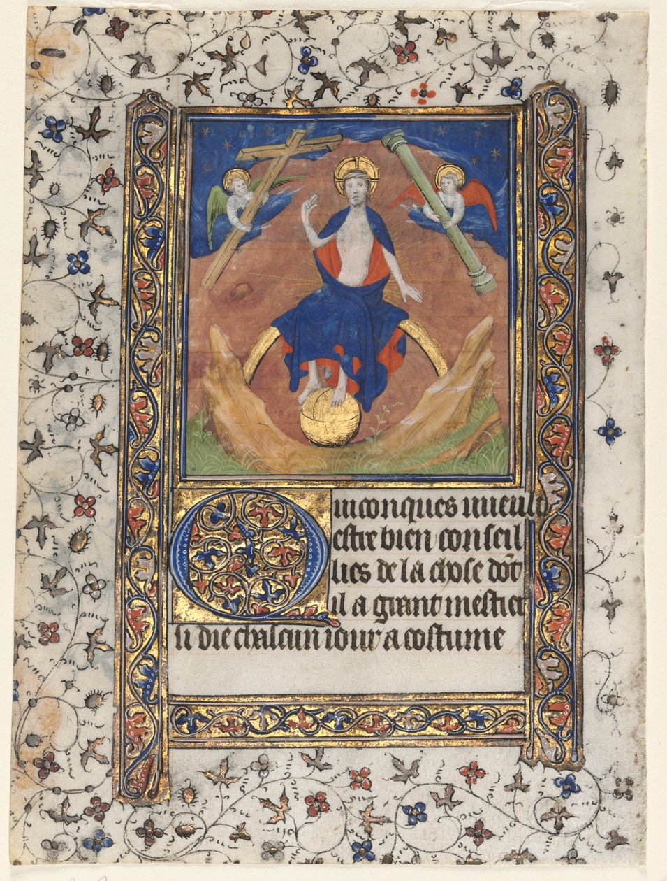 List z knihy hodin: Kristus v soudu, c. 1415. od Boucicaut Master
