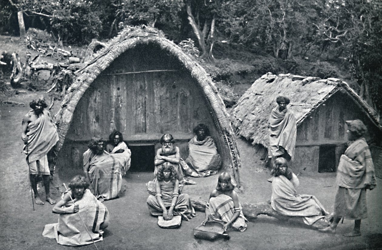 Domov Toda v původní vesničce Mand, Indie, 1902 od Bourne and Shepherd