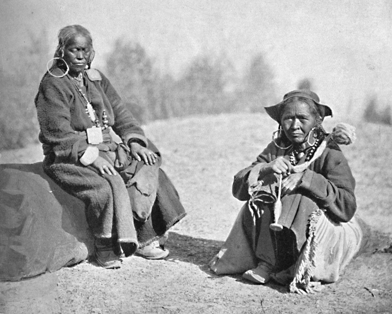 Ladacké ženy z tibetského kmene, 1902 od Bourne and Shepherd