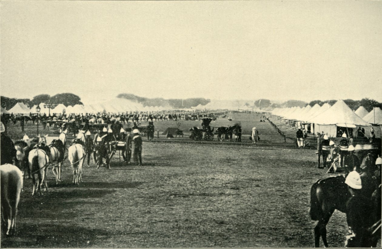 Tábor místokrálů na císařském shromáždění, leden 1877, 1901. od Bourne and Shepherd