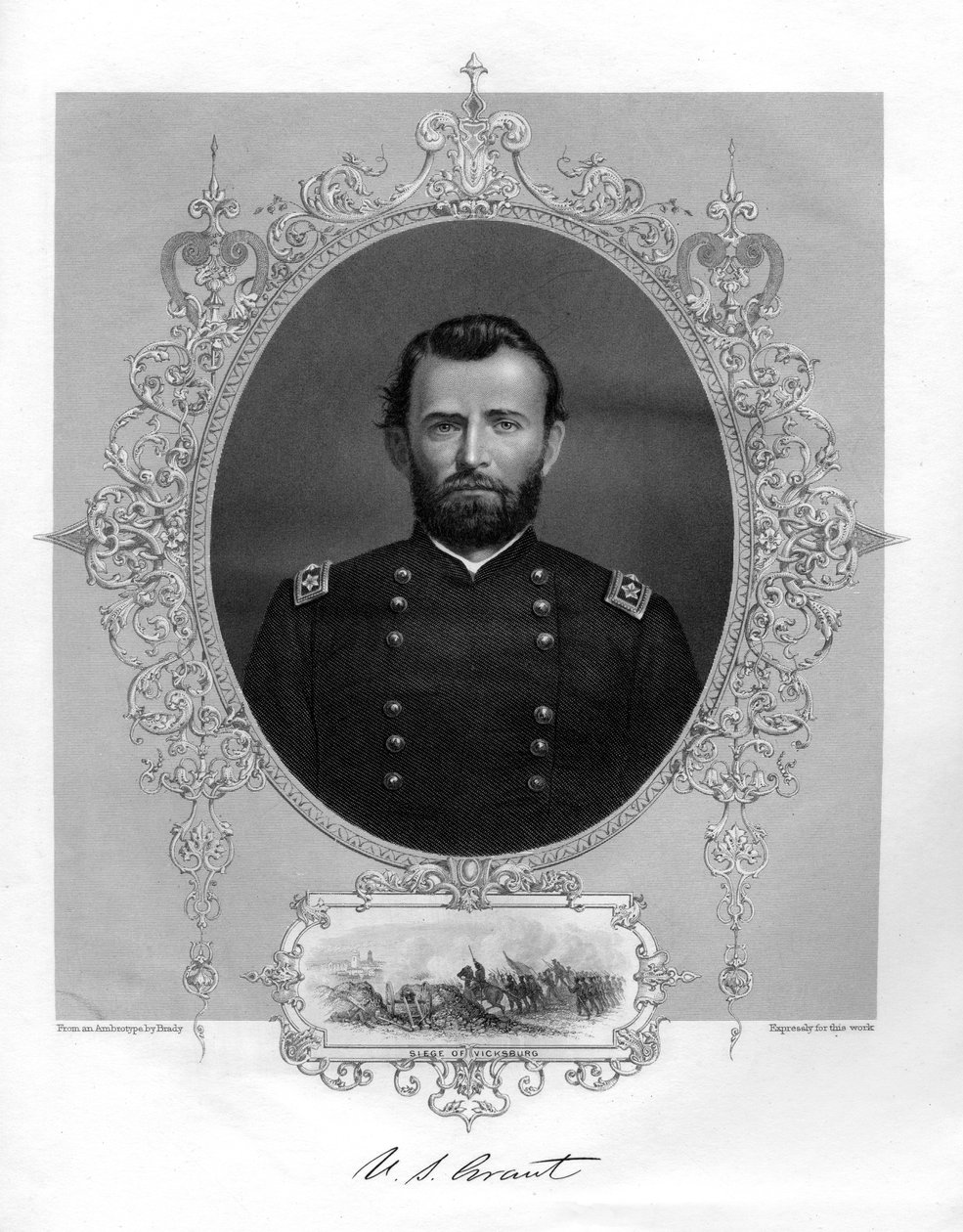 Ulysses S Grant, americký generál a 18. prezident Spojených států, 1862-1867. od Brady