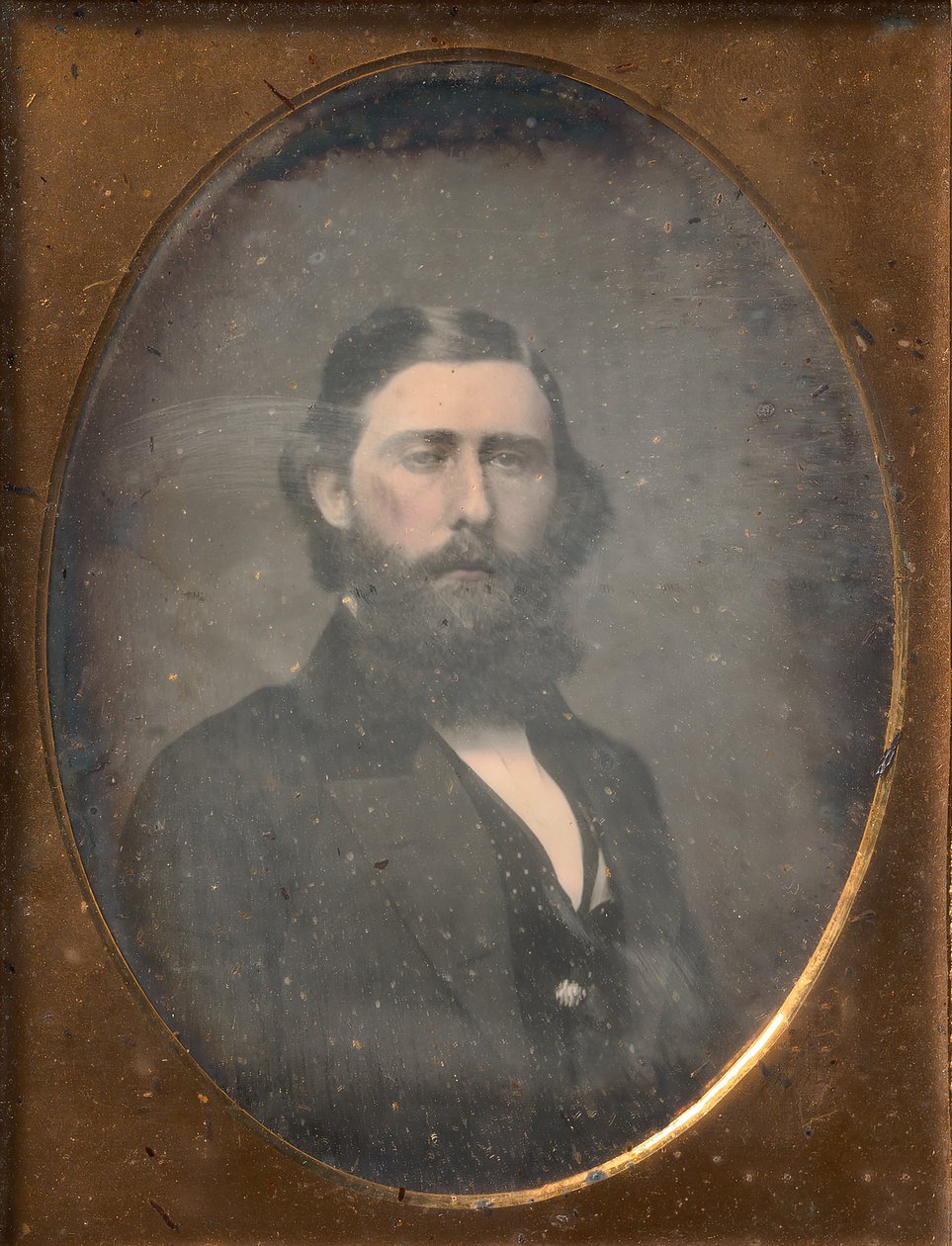 [Vousatý muž], 1853-57. od Brady and Co