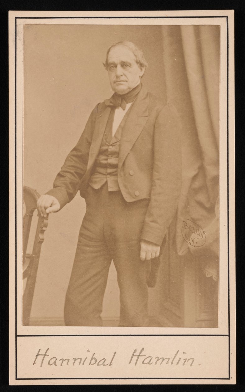 Portrét Hannibala Hamlina 1809-1891, 1857. od Brady