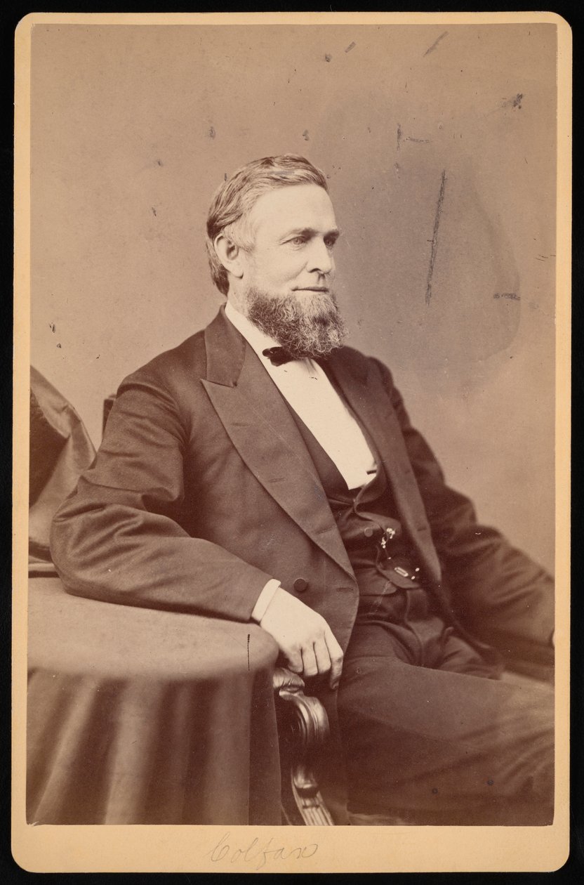Portrét Schuyler Colfax 1823-1885, před rokem 1885. od Brady