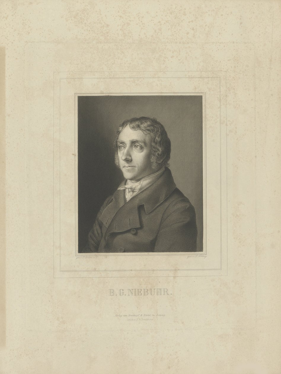 Portrét Bartholda Georga Niebuhra 1776-1831, c. 1830-1840. od Breitkopf and Härtel