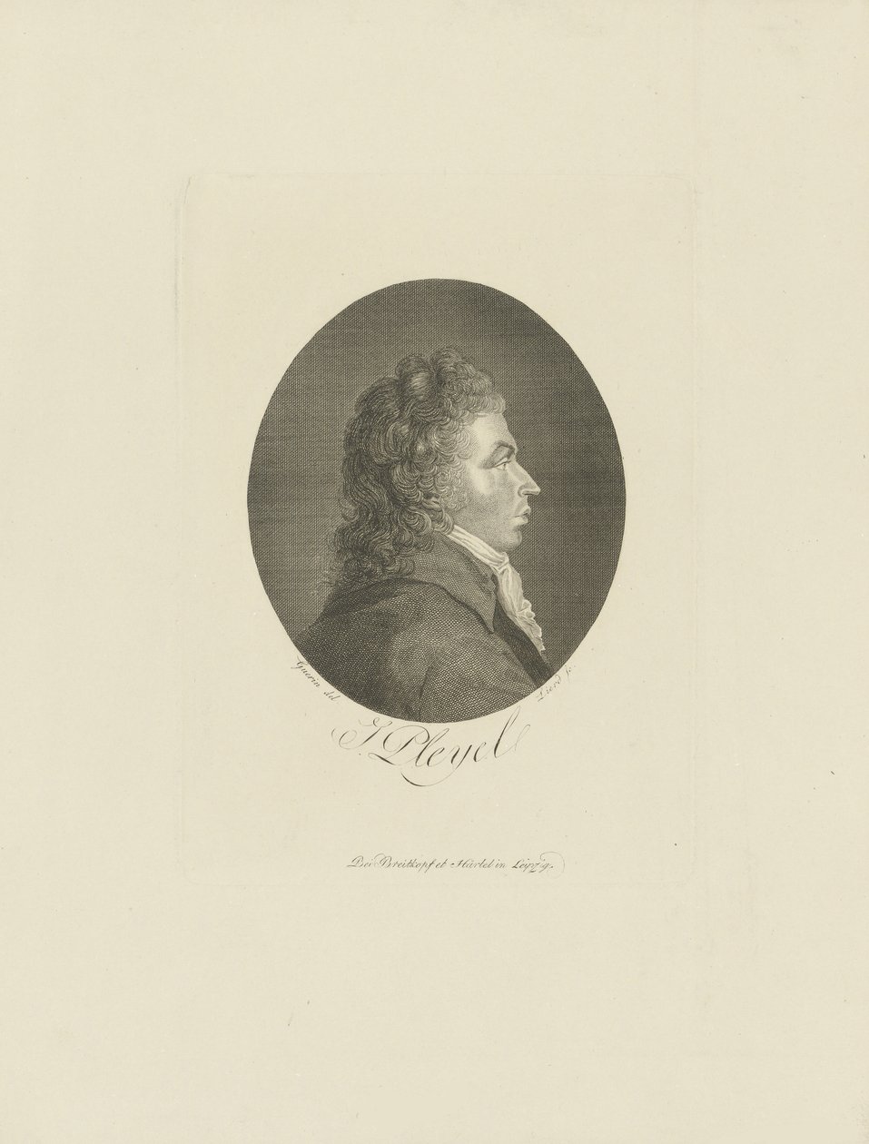 Portrét skladatele Ignace Pleyela 1757-1831, c. 1800. od Breitkopf and Härtel