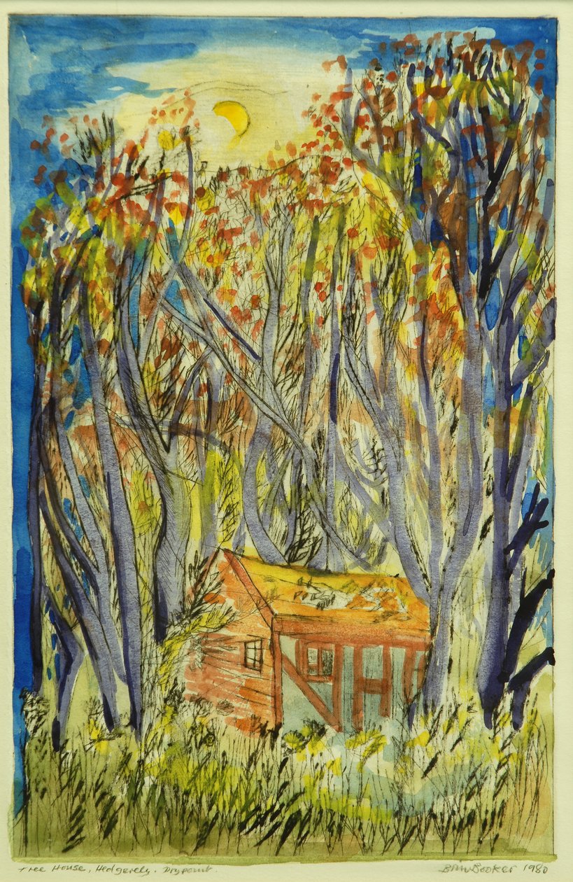 The Tree House II (wc na papíře) od Brenda Brin Booker
