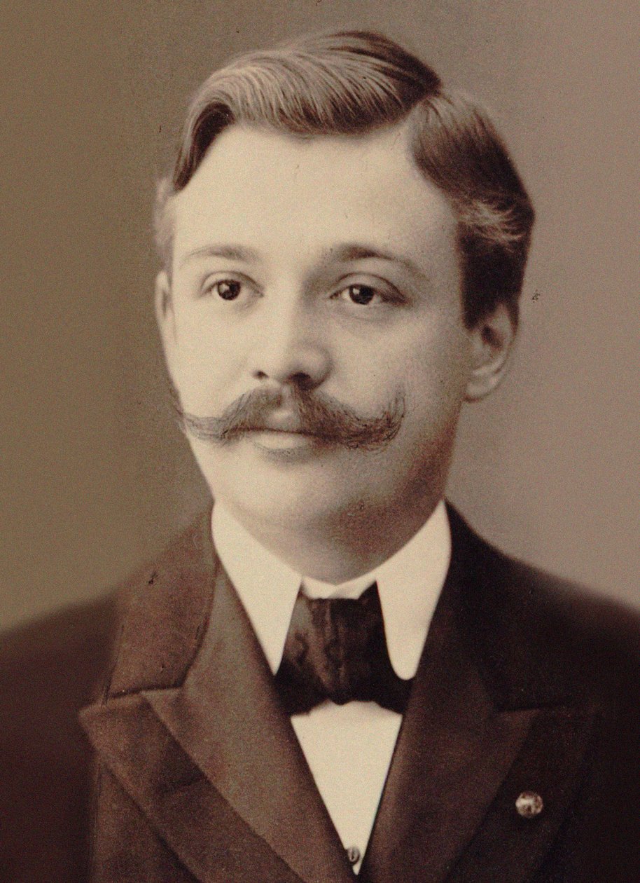 Portrét houslisty a skladatele Henriho Marteaua 1874-1934. od Breslau . Photo studio N. Raschkow