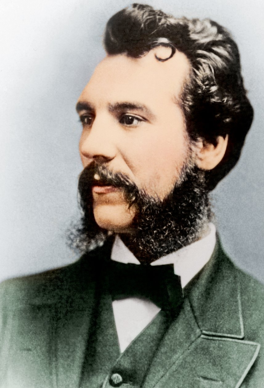 Alexander Graham Bell, 1876 od British Photographer