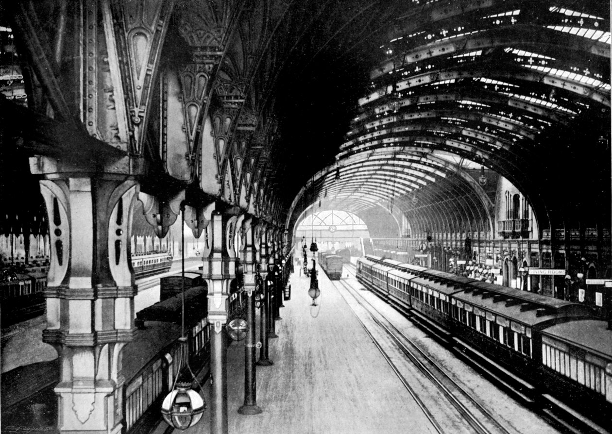 Paddington Station, Londýn, 1890 od British Photographer