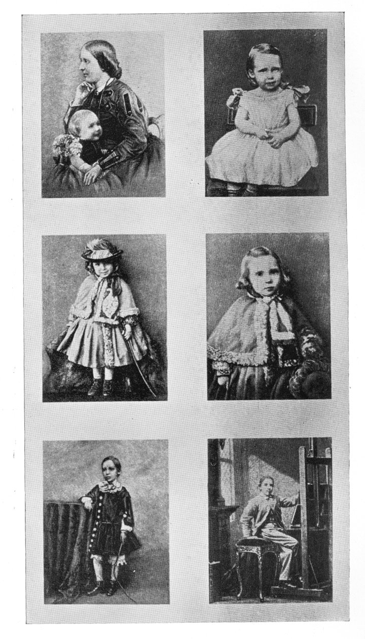Série fotografií Roberta Louise Stevensona jako malého chlapce a se svou matkou od British Photographer
