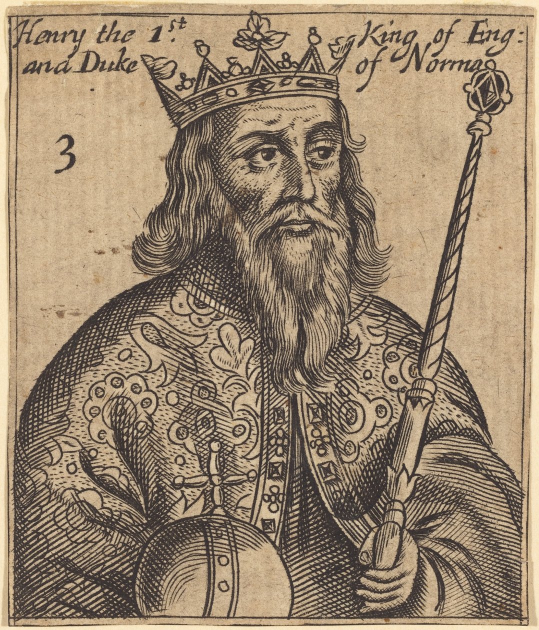 Jindřich I., král Anglie od British 17th Century