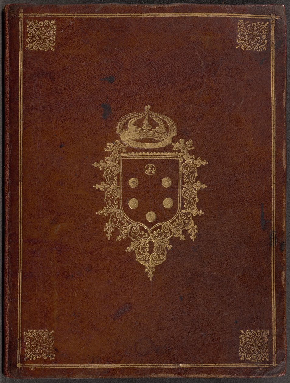 Desky z Johna Leslieho „O původu Skotů“ od British 17th Century