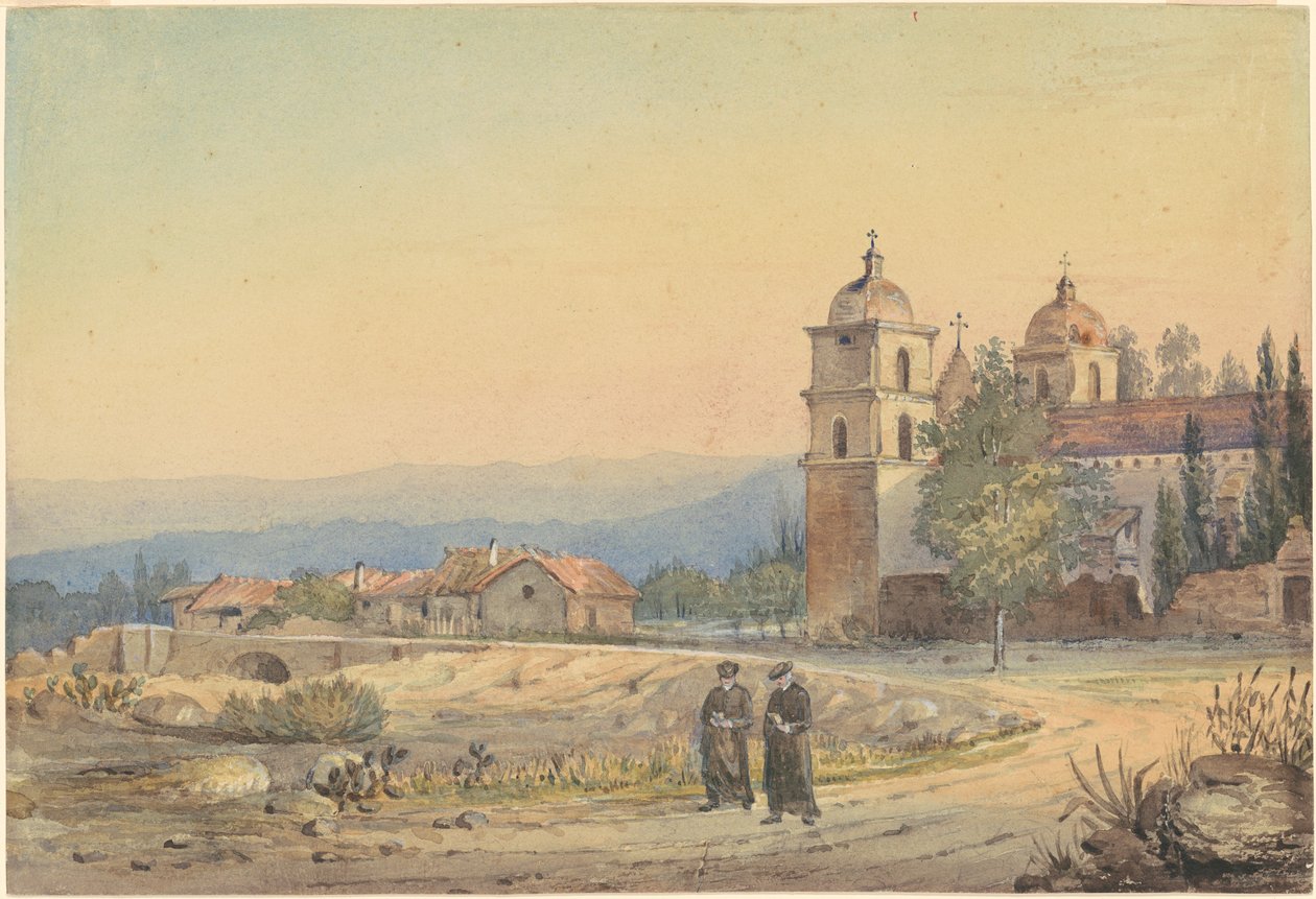 Kostel Santa Barbara od British 19th Century