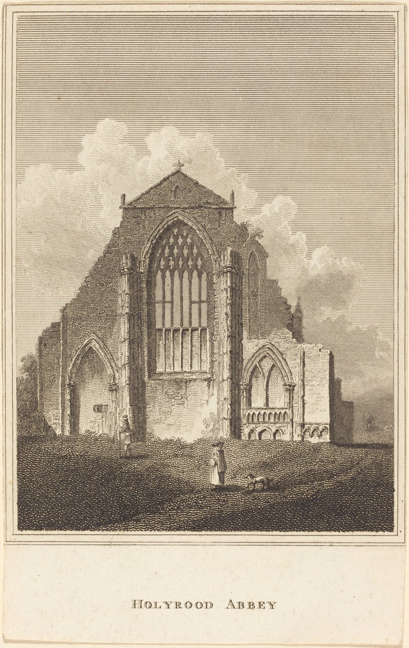 Holyroodské opatství od British 19th Century