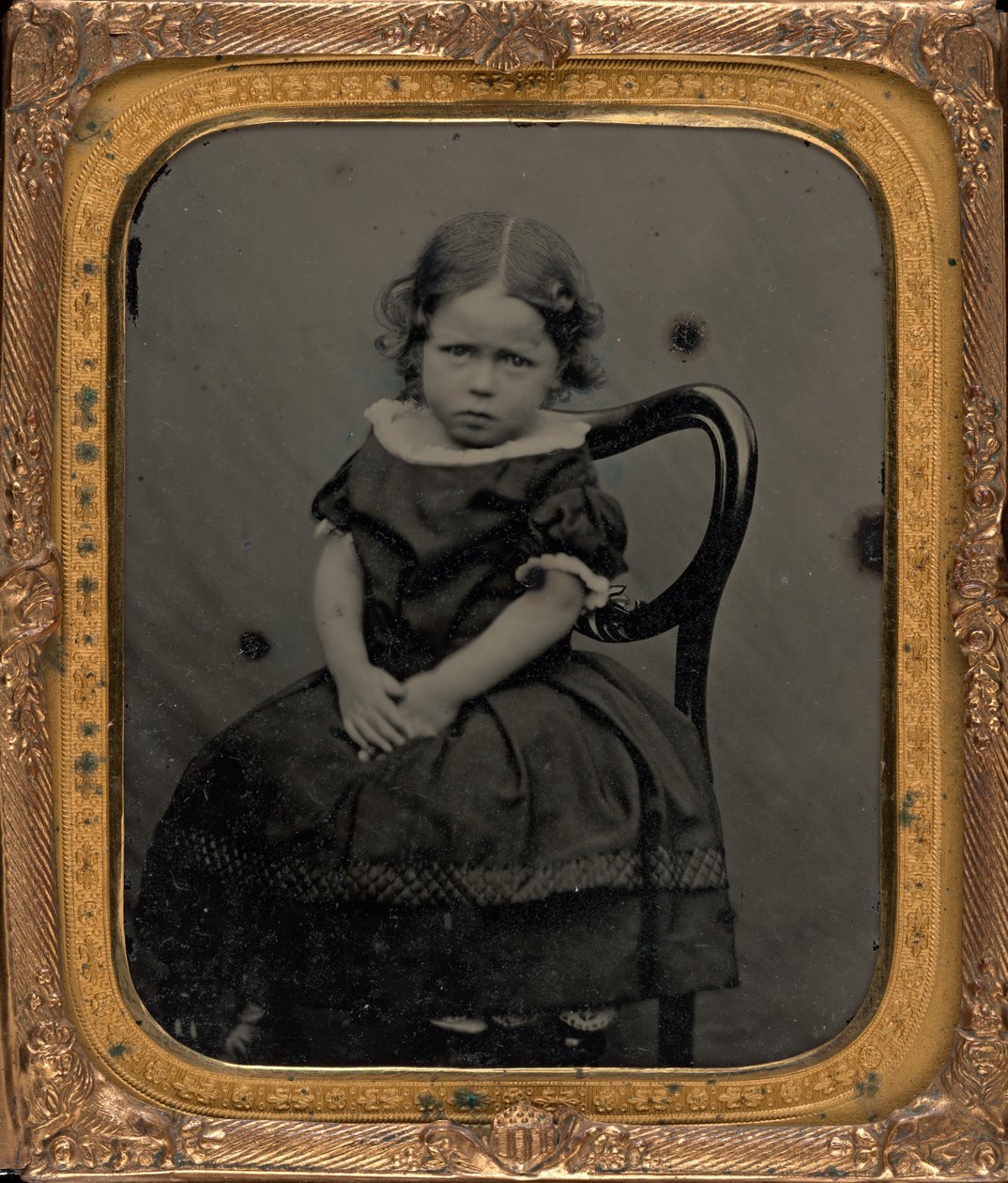 Portrét dívky, cca. 1855 (foto) od British Photographer