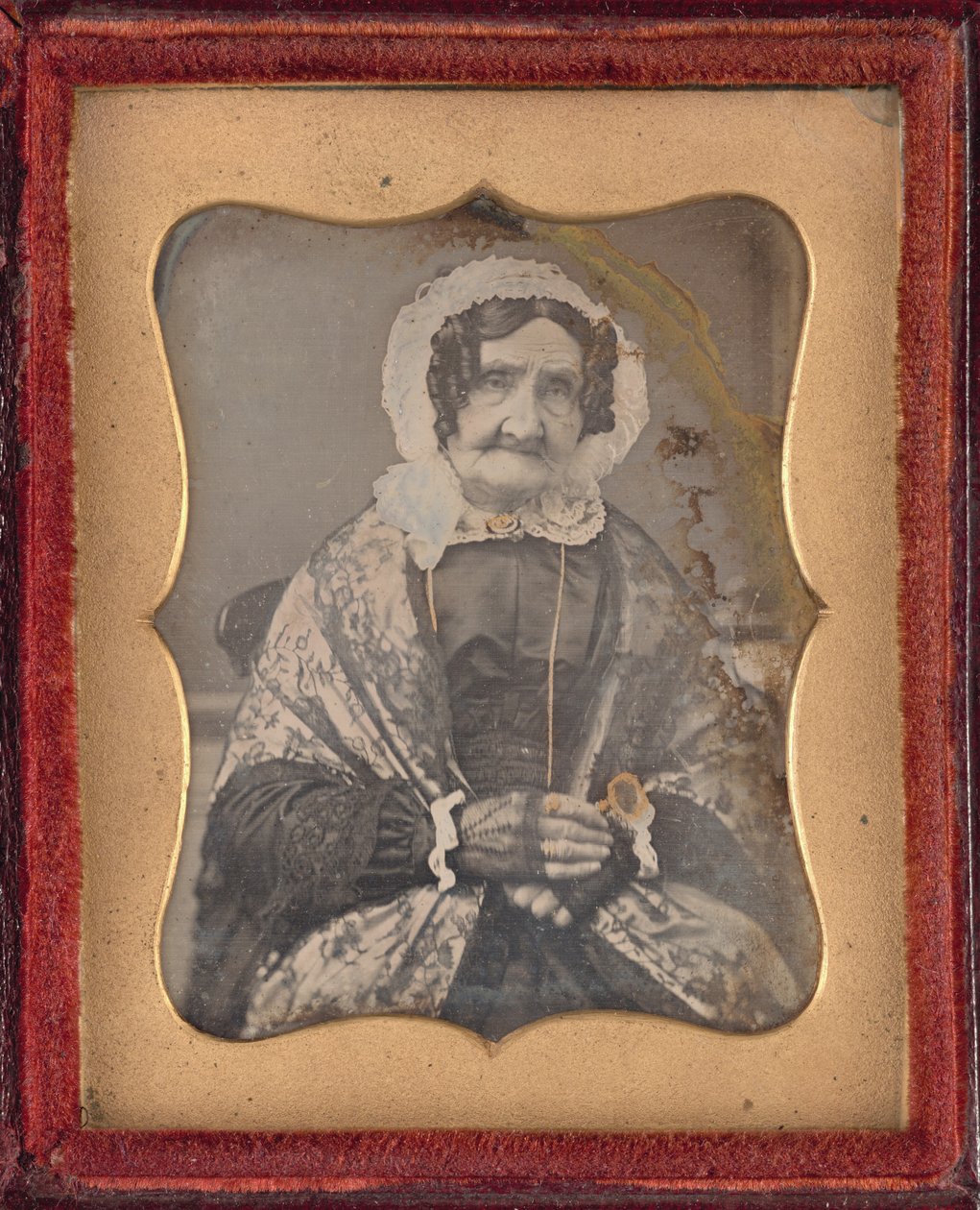 Portrét ženy, c. 1850 (foto) od British Photographer