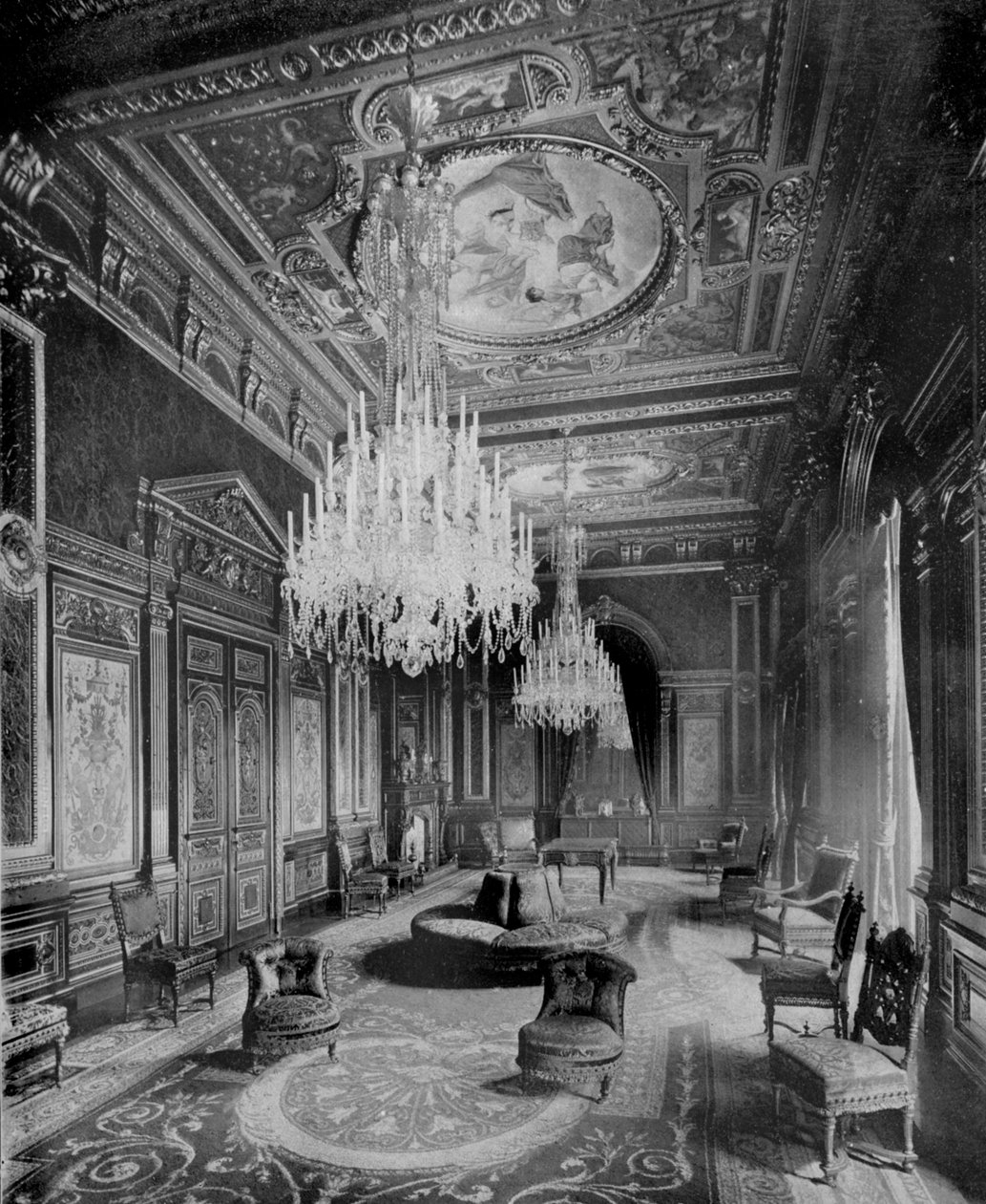 Salon Mercers Hall, Ironmonger Lane, Londýn, 1890 od British Photographer