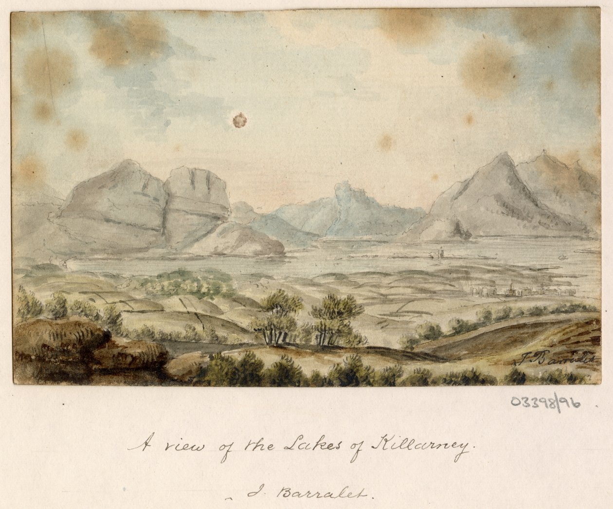 Série skic, pohledy ve Velké Británii, kontinentu a Americe 1772-1778 (akvarel) od British School