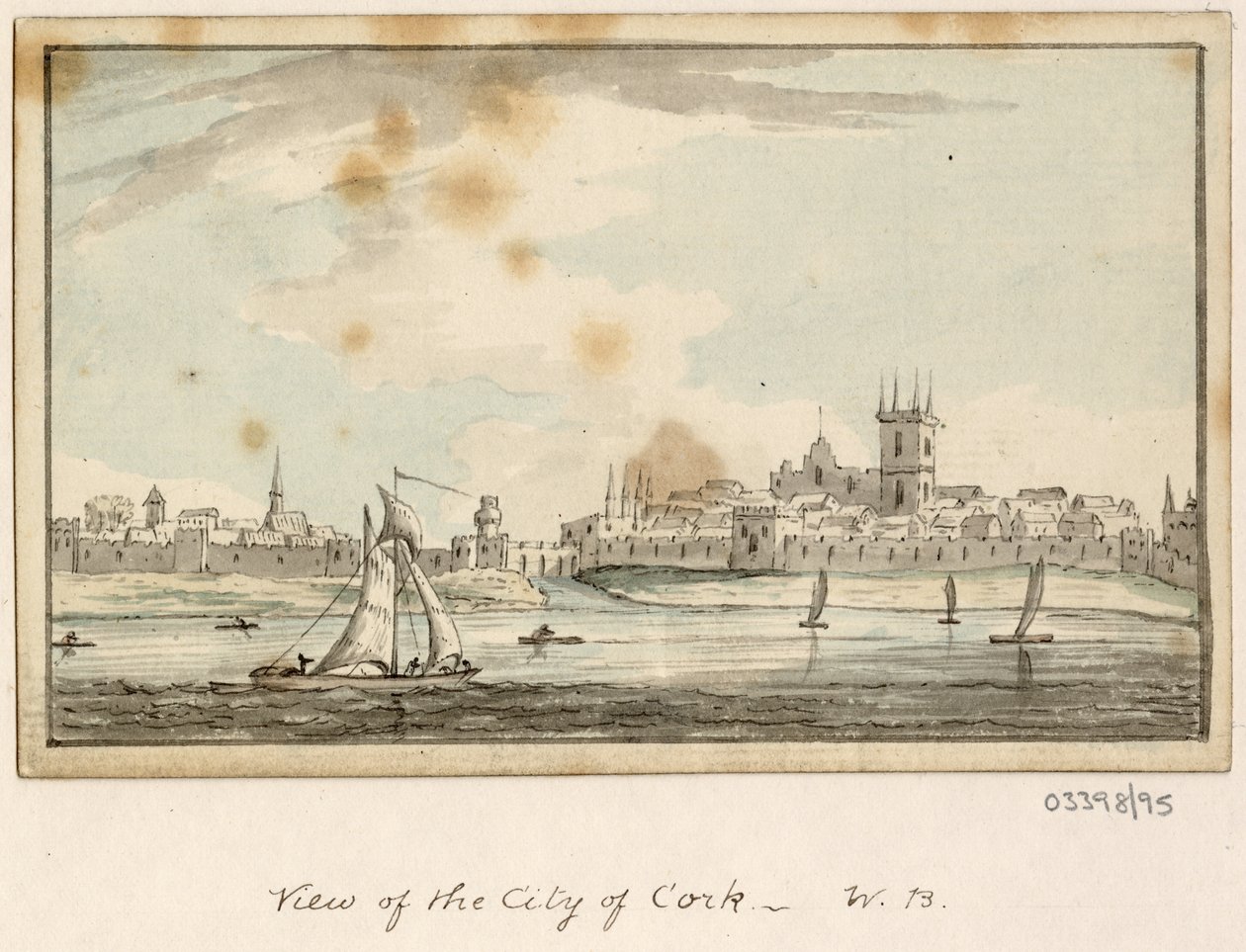 Série skic, pohledy ve Velké Británii, kontinentu a Americe 1772-1778 (akvarel) od British School