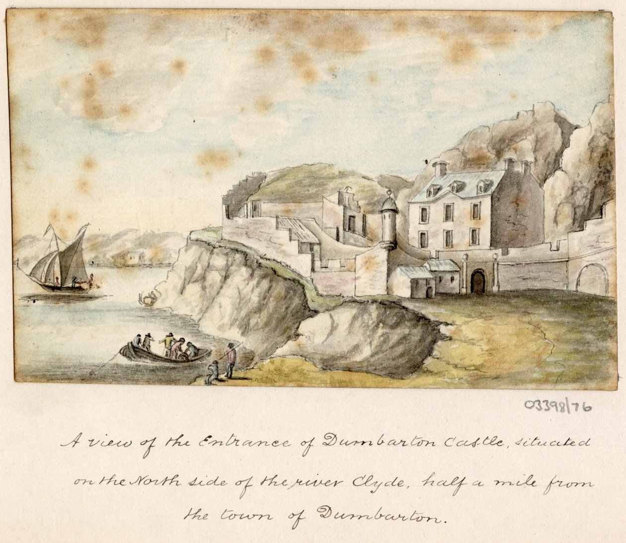 Série skic, pohledy ve Velké Británii, kontinentu a Americe 1772-1778 (akvarel) od British School