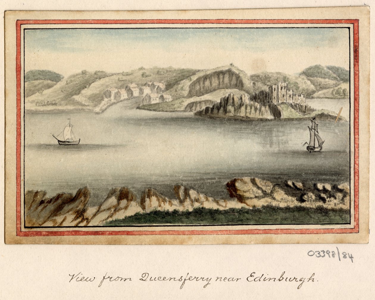 Série skic, pohledy ve Velké Británii, kontinentu a Americe 1772-1778 (akvarel) od British School