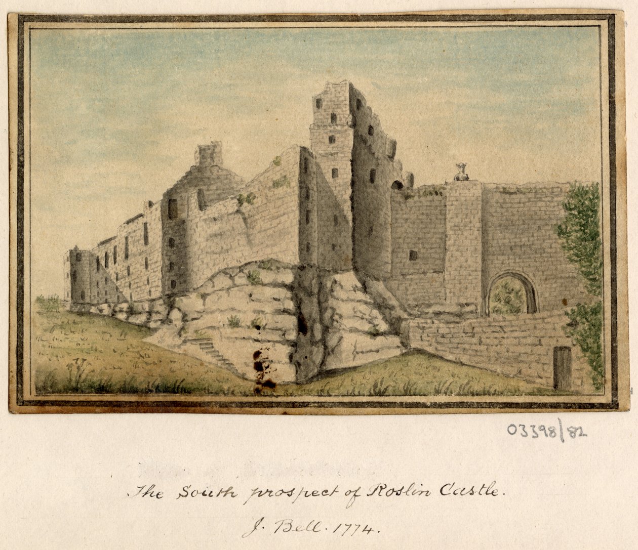 Série skic, pohledy ve Velké Británii, kontinentu a Americe 1772-1778 (akvarel) od British School
