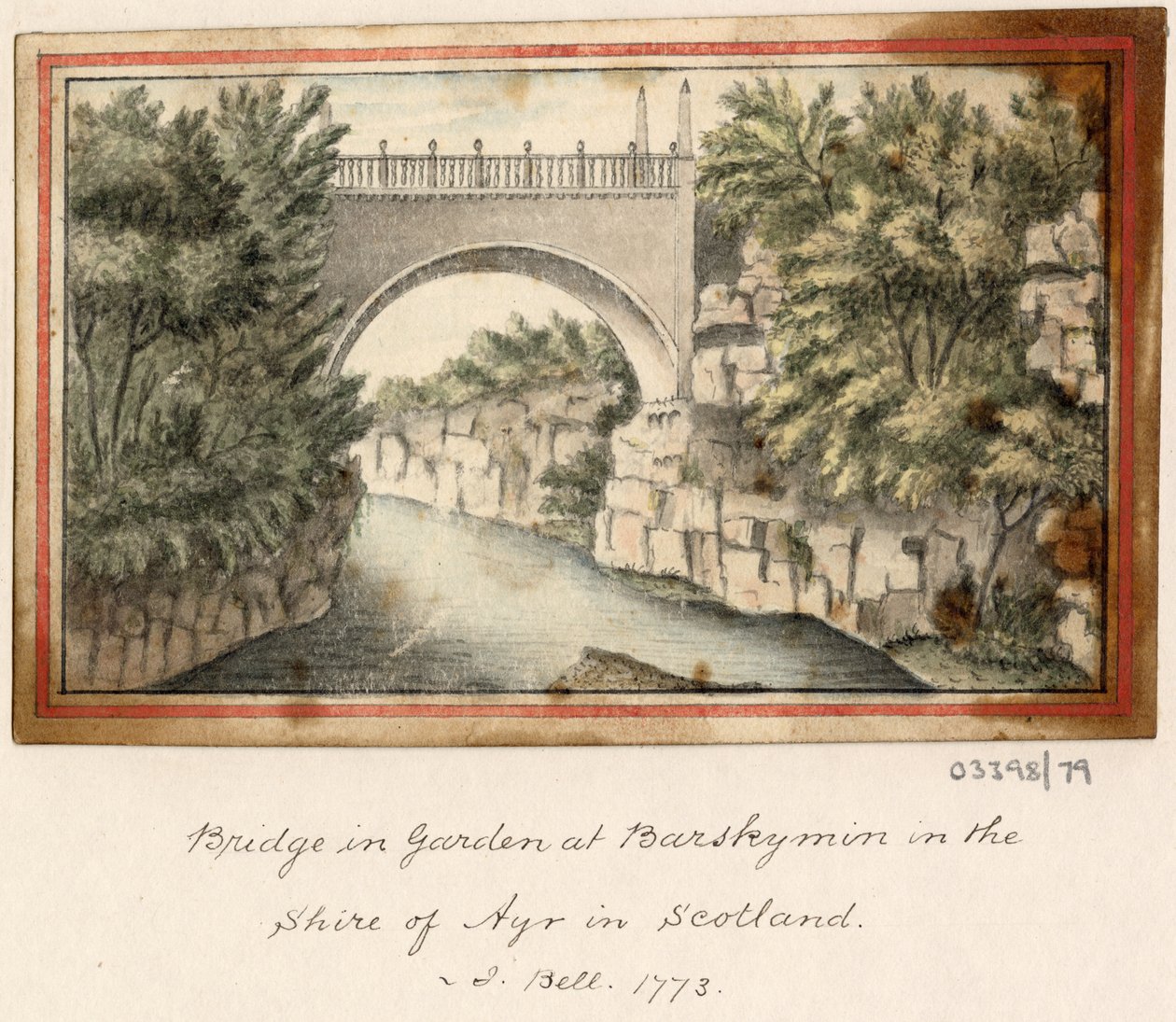 Série skic, pohledy ve Velké Británii, kontinentu a Americe 1772-1778 (akvarel) od British School