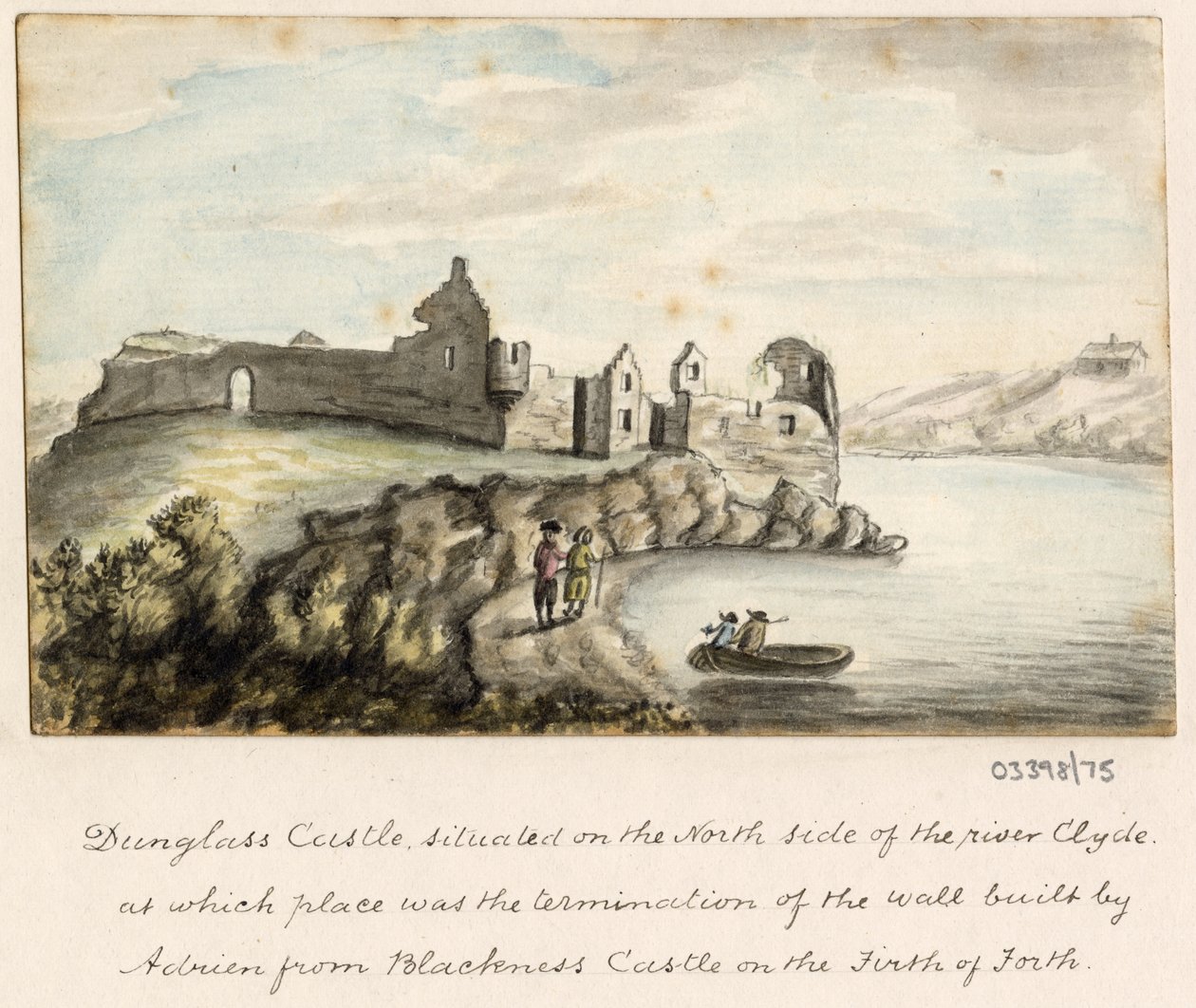 Série skic, pohledy ve Velké Británii, kontinentu a Americe 1772-1778 (akvarel) od British School
