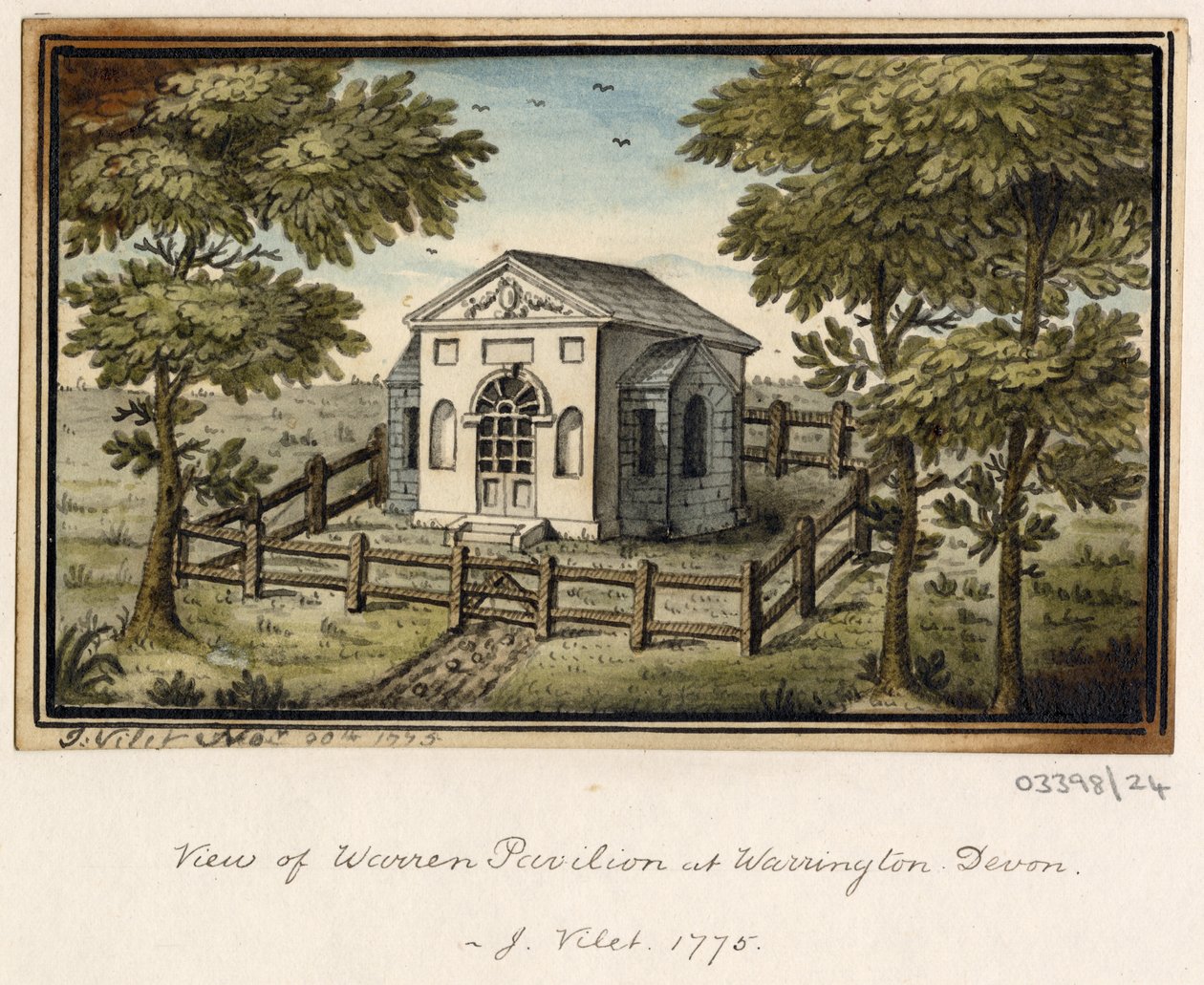 Série skic, pohledy ve Velké Británii, kontinentu a Americe 1772-1778 (akvarel) od British School