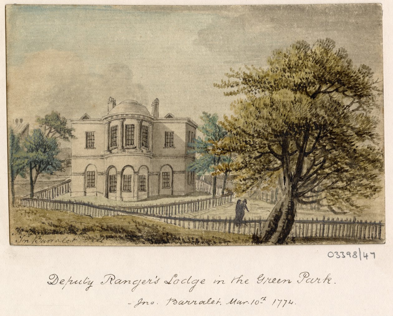 Série skic, pohledy ve Velké Británii, kontinentu a Americe 1772-1778 (akvarel) od British School