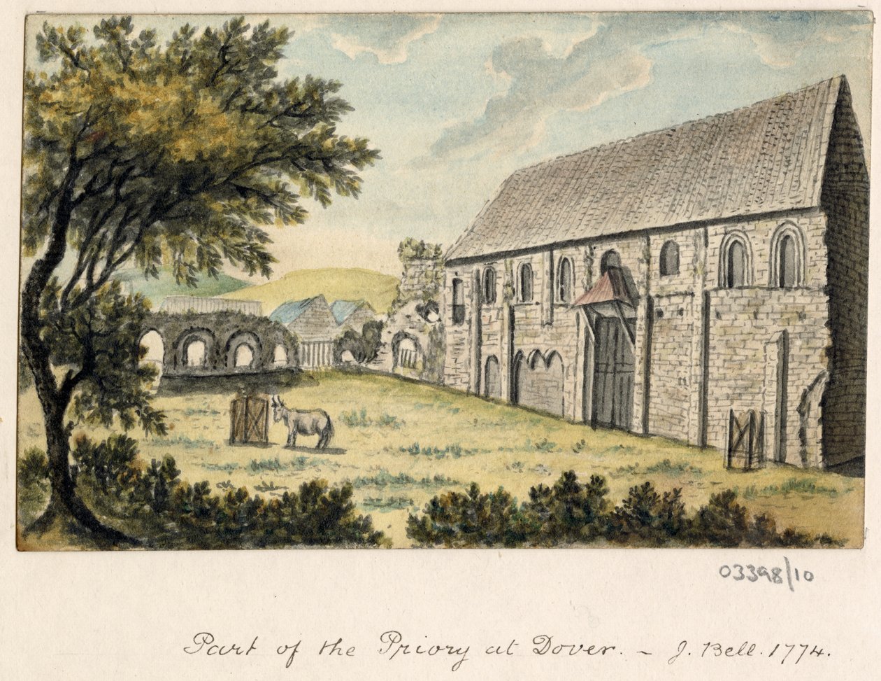 Série skic, pohledy ve Velké Británii, kontinentu a Americe 1772-1778 (akvarel) od British School