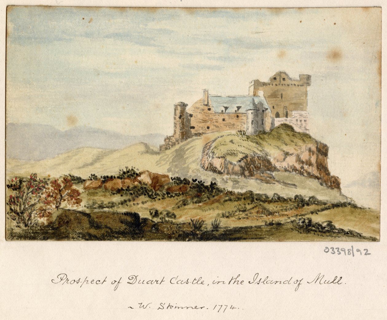 Série skic, pohledy ve Velké Británii, kontinentu a Americe 1772-1778 (akvarel) od British School