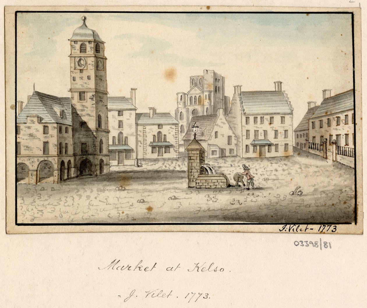 Série skic, pohledy ve Velké Británii, kontinentu a Americe 1772-1778 (akvarel) od British School